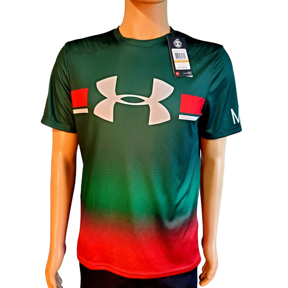 Under Armour Heat Gear Loose Small Mens Shirt Mex, Vamos NWT - Picture 1 of 5